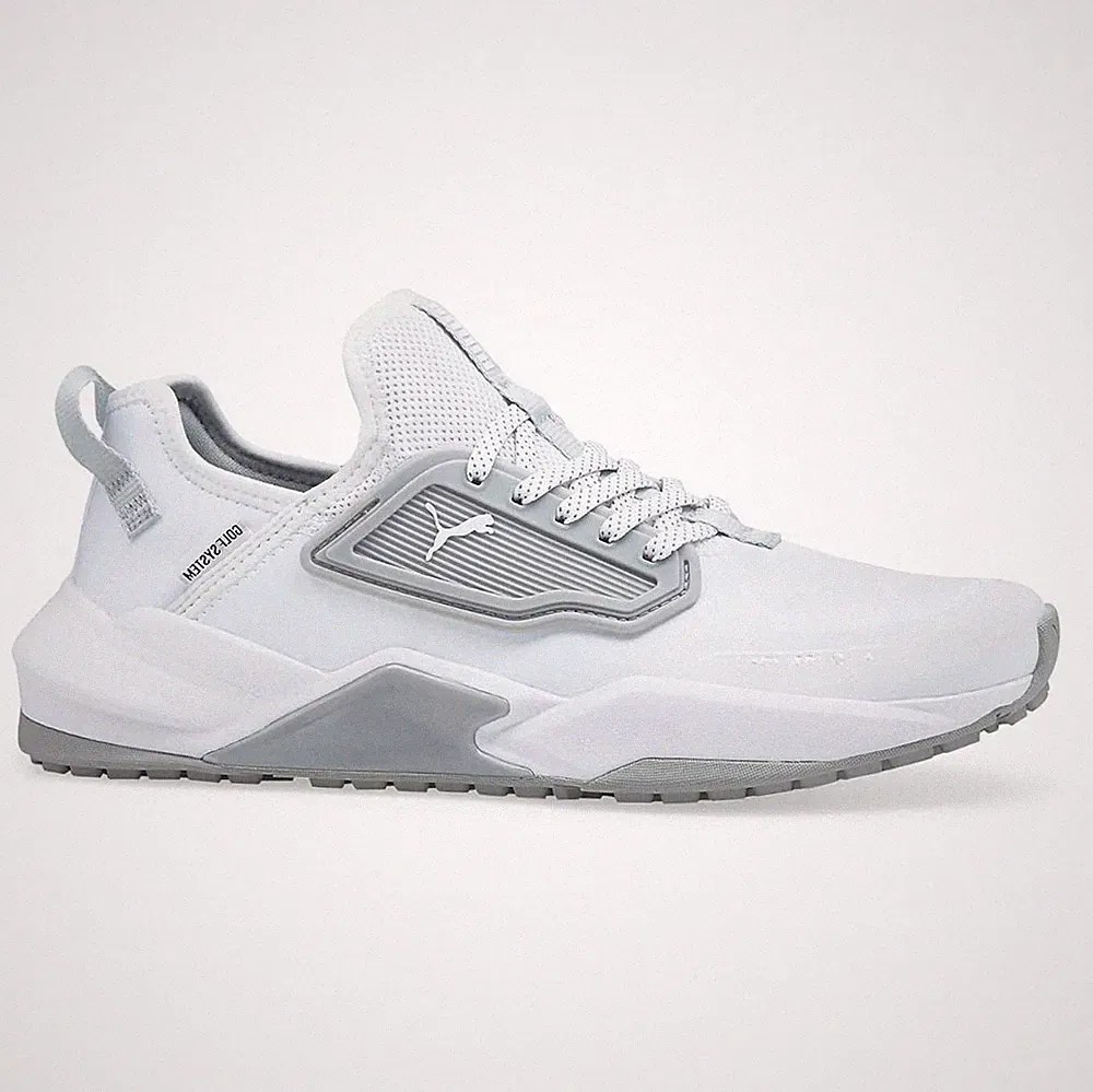 NEW Puma Men's GS-One Spikeless Golf Shoes White/High Rise - Pick Size!