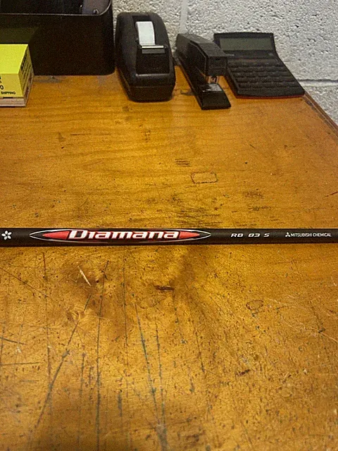 New Raw Uncut Tour Issue Mitsubishi Diamana RB 83 S Stiff .335 tip shaft JH