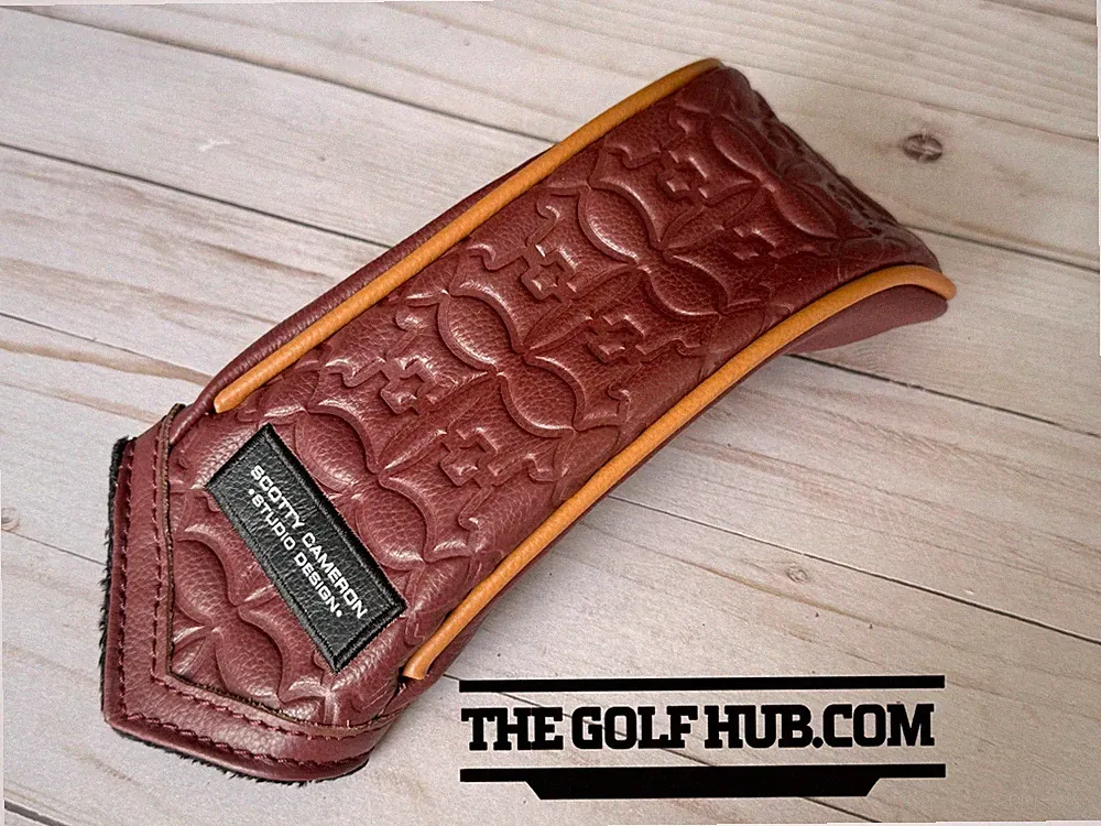 *NEW* Scotty Cameron Gallery Burgundy Leather Paper Hot Stamp Hybrid Headcover