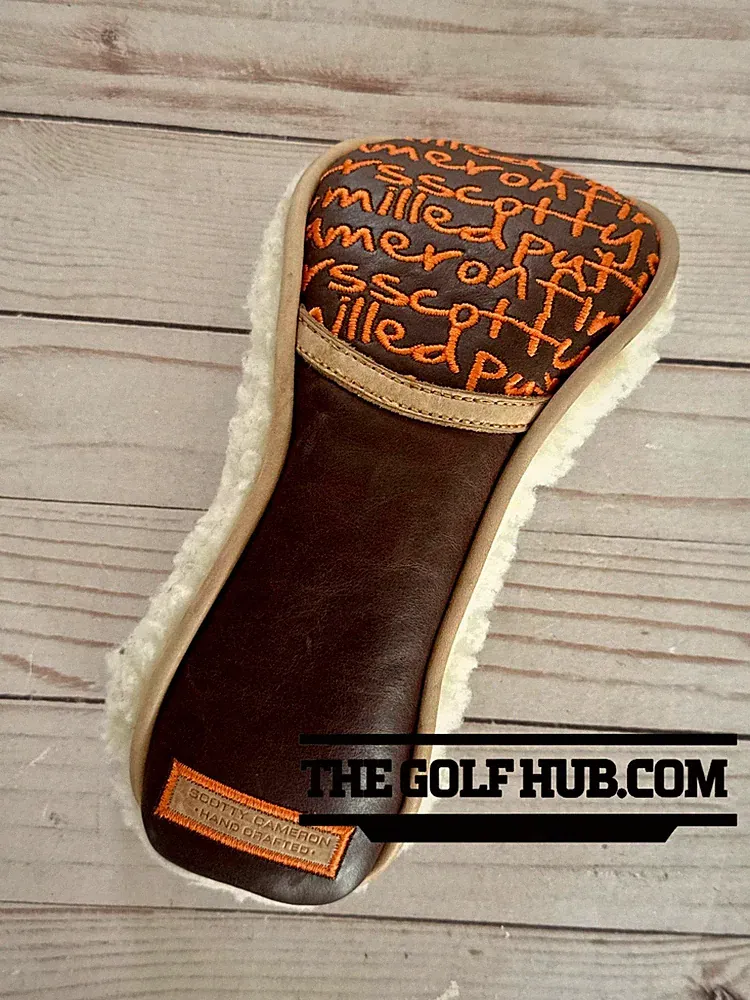 Scotty Cameron Hand Crafted Brown Leather Grafitti Hybrid Headcover
