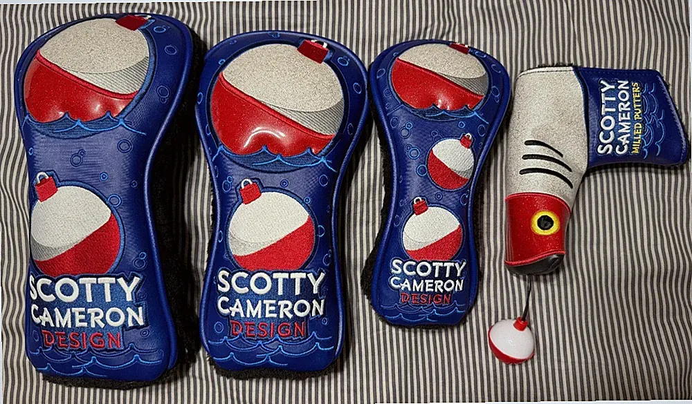 New Scotty Cameron Sink Em' Bobber Complete Set D/F/U & Blade Putter Headcover