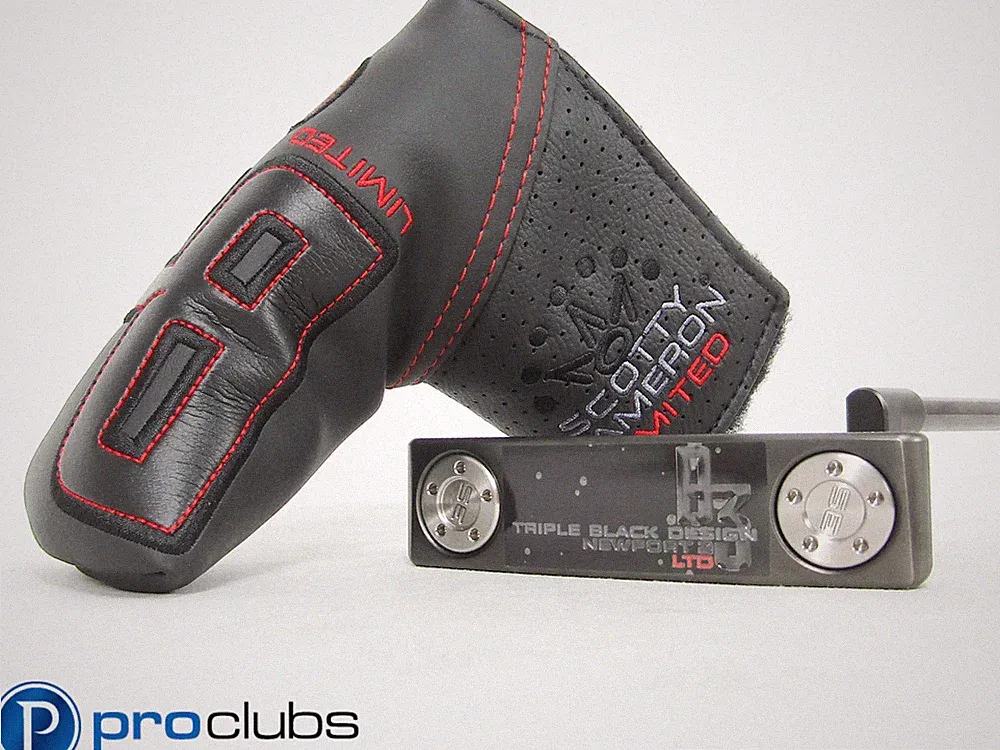NEW SCOTTY CAMERON TRIPLE BLACK B3 NEWPORT LIMITED RELEASE PUTTER #508567