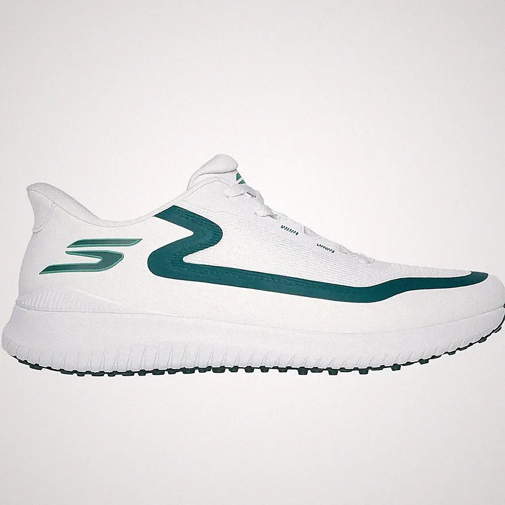 NEW Skechers Men's Go Golf Flight Golf Shoes White/Green - Pick Size!