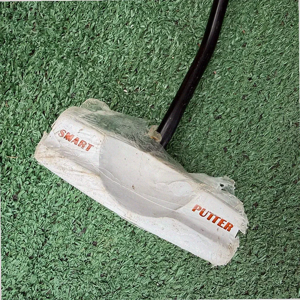 New Smart Putter Mallet Steel Shaft White Multi-Color Grip Forward Facing 36"