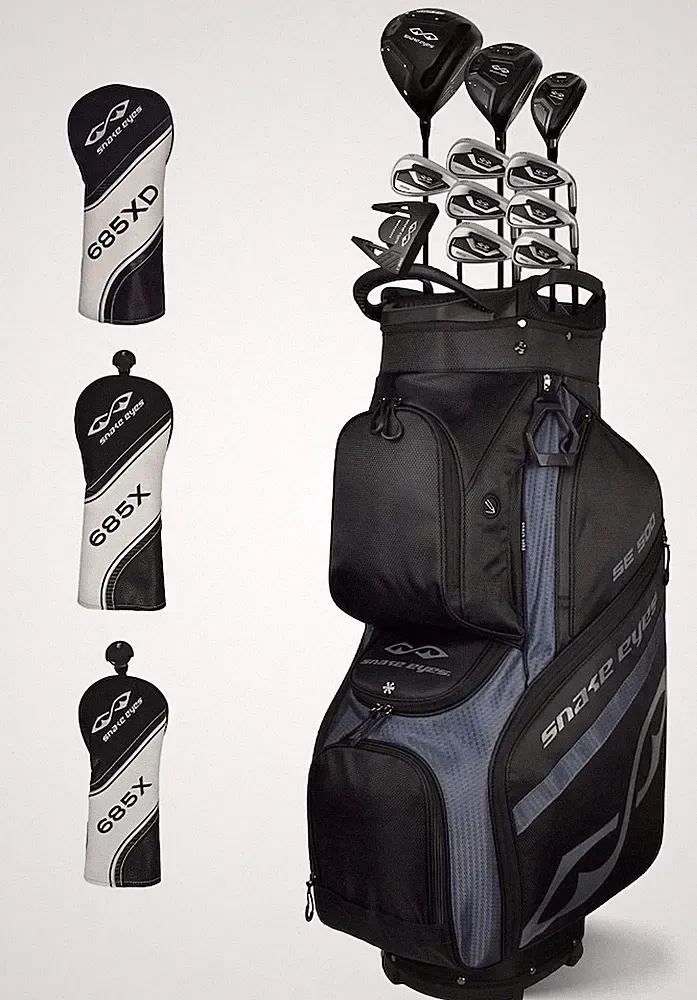 New Snake Eyes Golf 685X Complete Set W/Bag Stiff Flex