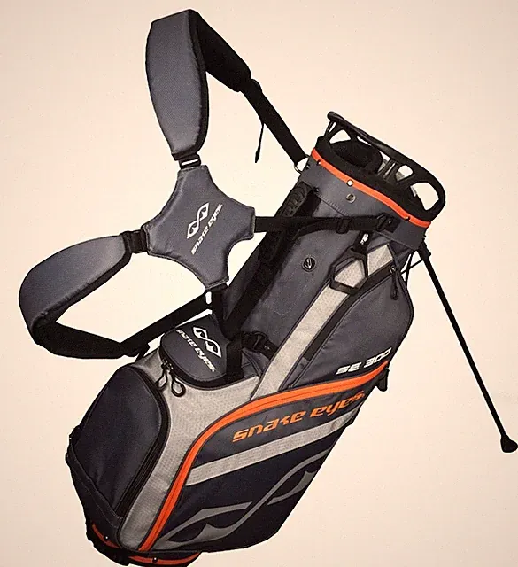 New Snake Eyes Golf SE300 Hybrid Stand Bag Dark Gray/Light Gray/Orange