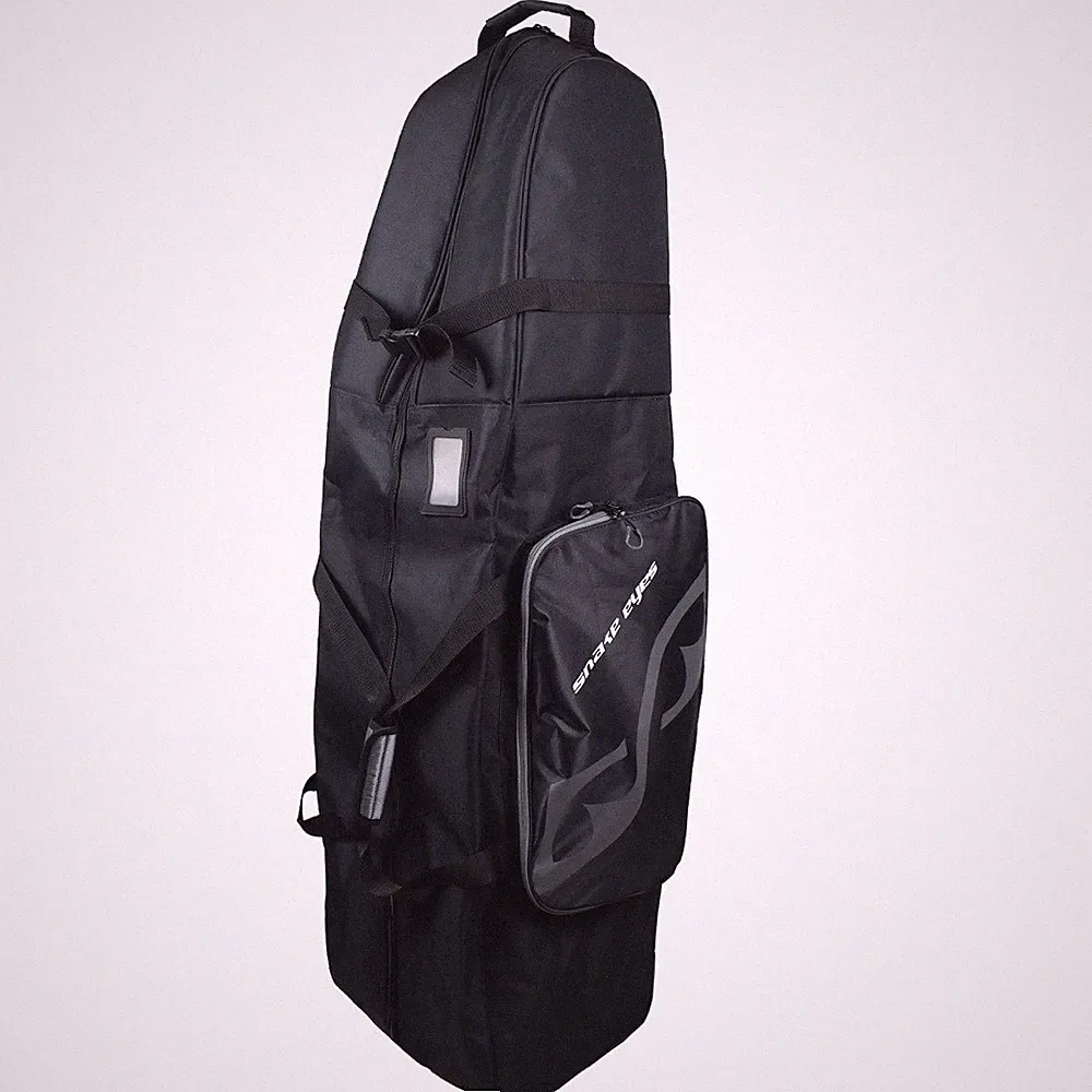 NEW Snake Eyes Rolling Travel Cover for Golf Bag/Clubs Wheeled - Black