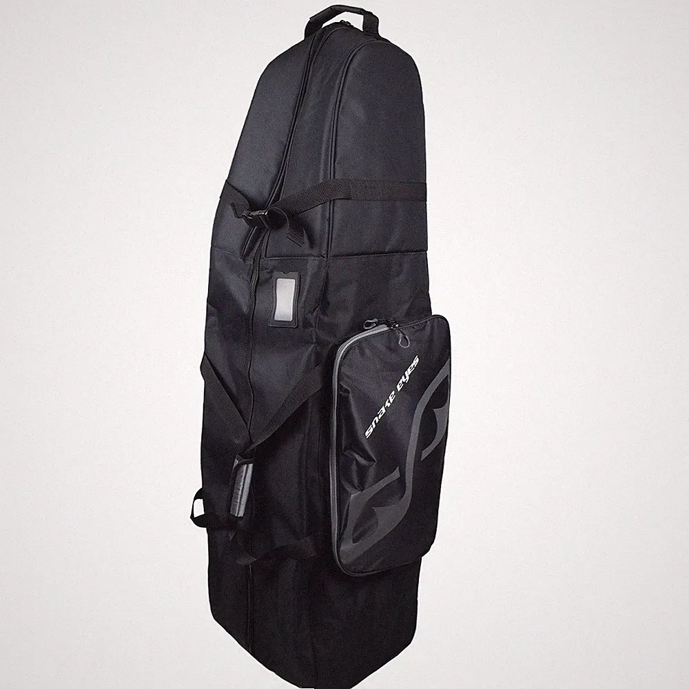 NEW Snake Eyes Rolling Travel Cover for Golf Bag/Clubs Wheeled - Black