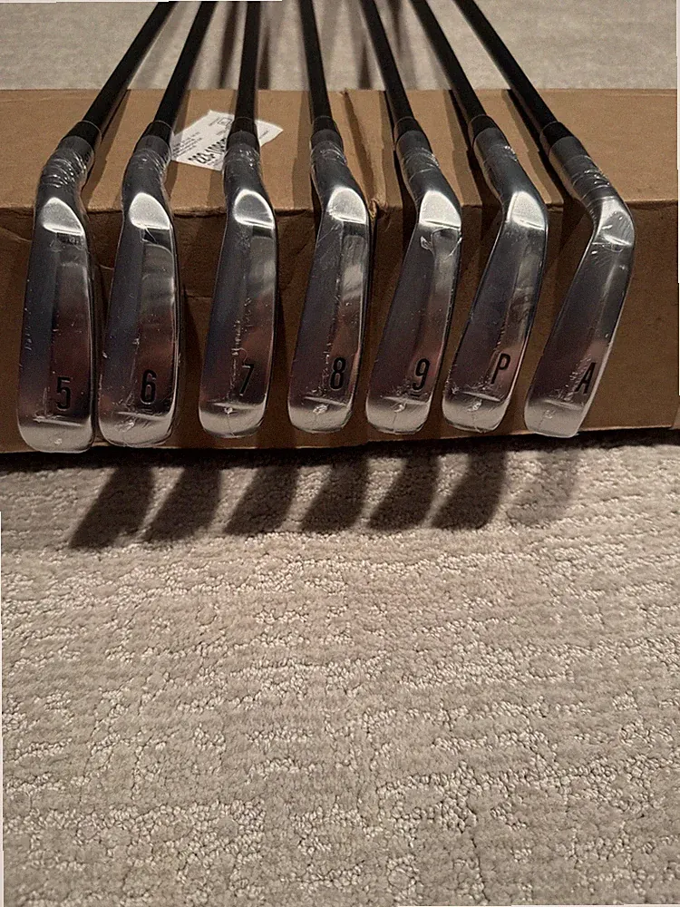 New Srixon ZXIR irons 5-PW, A W KBS PGI 60 R Flex Right Hand