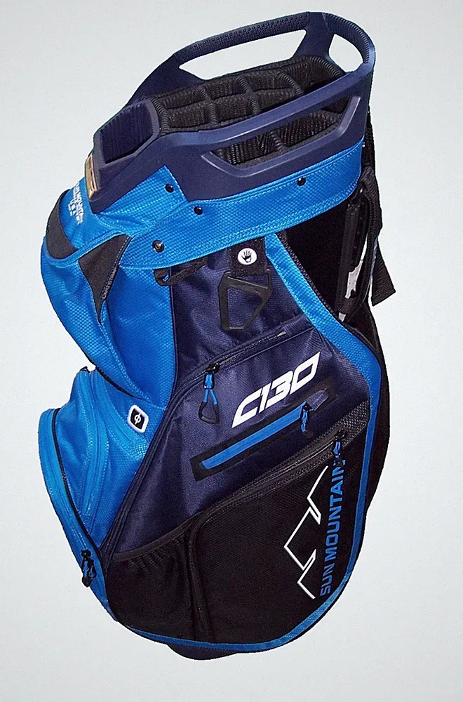 New Sun Mountain C130 14-Way Divider Golf Cart Bag - Navy/Cobalt