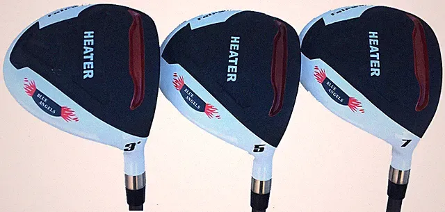 New TaylorFit BLUE ANGELS 3,5,& 7 Fairway Woods Graphite Senior Complete Set