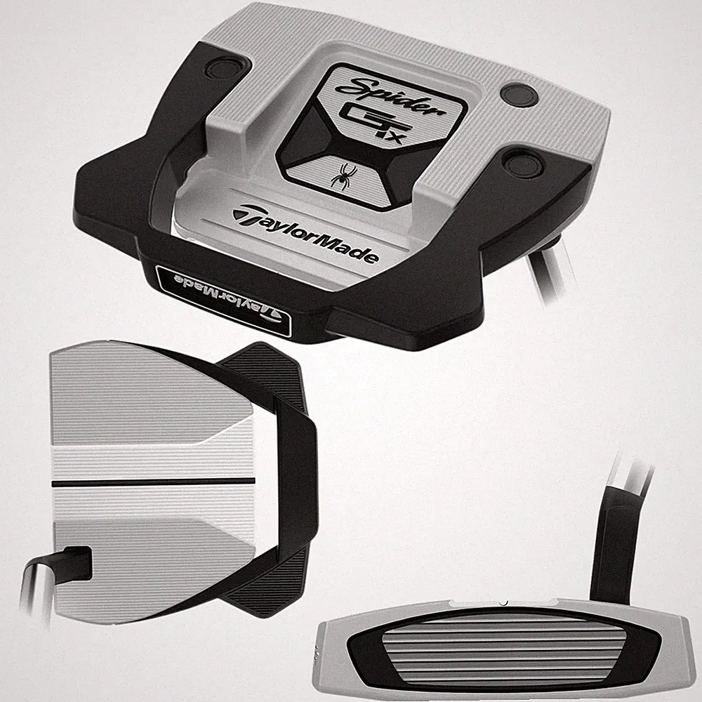 NEW TaylorMade Spider GTX Silver Putter, Slant Neck, 34in