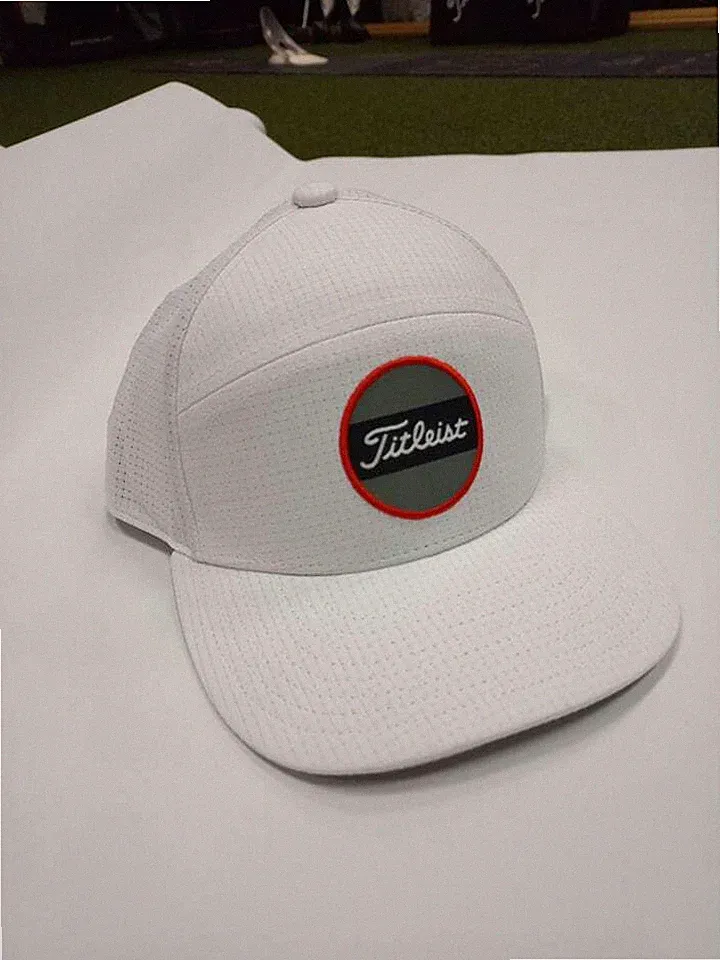 New Titleist Golf Junior rope hat Boardwalk White/Char/Red cap for kids