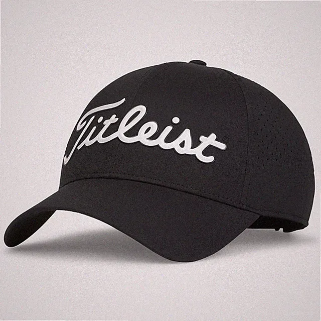 New Titleist Players Tech Golf Hat Black White Green Fast Shipping 100% Authent