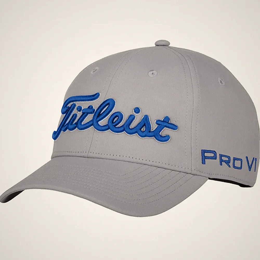 NEW Titleist Tour Performance Grey/Royal Adjustable Golf Hat/Cap