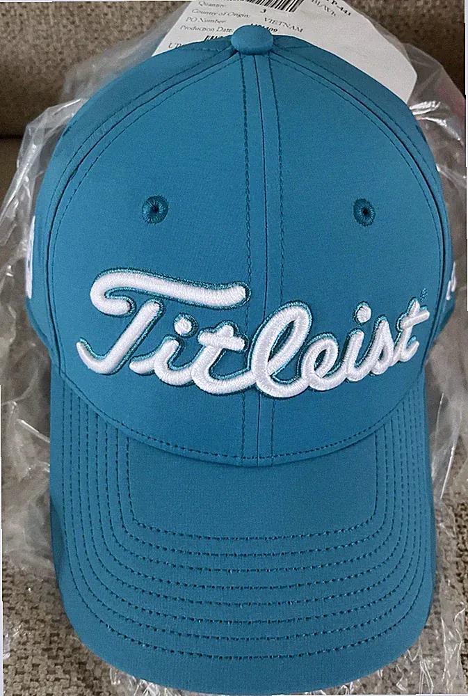 NEW TITLEIST TOUR PERFORMANCE LIGHTWEIGHT ADJUSTABLE FJ PROV1 GOLF CAP REEF BLUE
