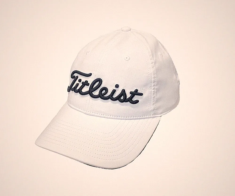 titleist tour performance 2022 hat white/black, adjustable golf cap
