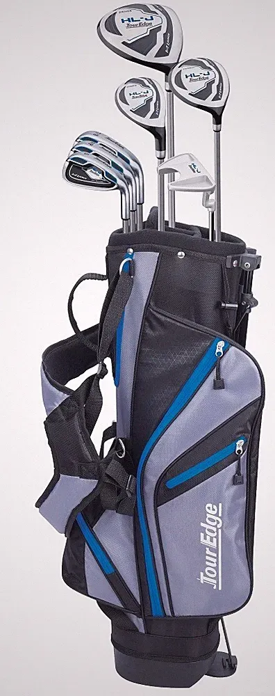 New Tour Edge Golf HL-J 5X2 8 Piece Junior Set Blue Ages 11-14 [64"-67"]