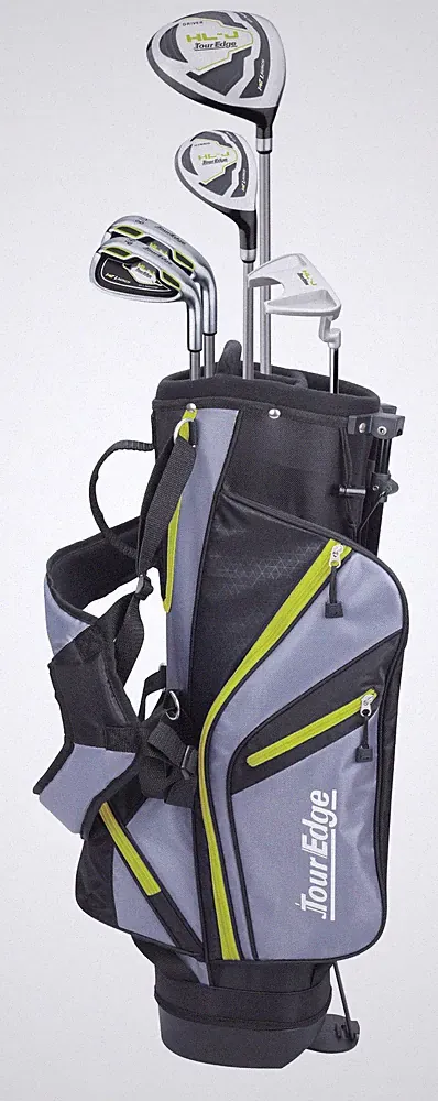 New Tour Edge Golf LH HL-J 4X1 6 Piece Lime Green Jr Set (Ages 7-10) Left Handed
