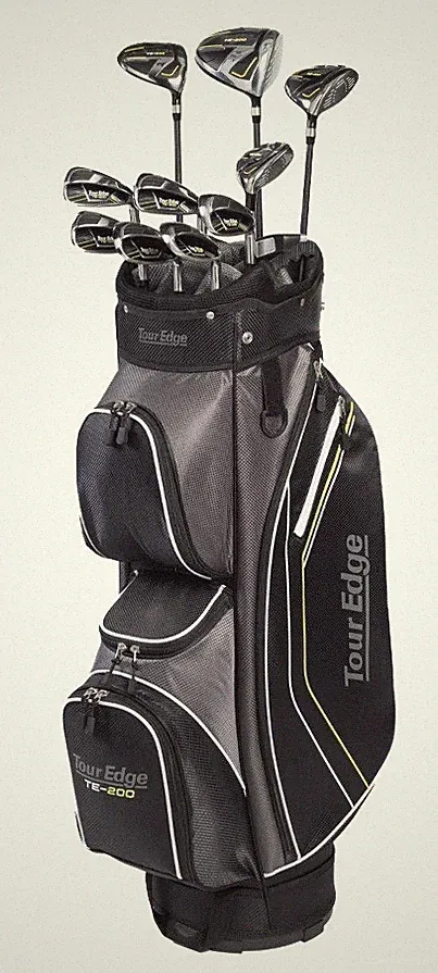 New Tour Edge Golf TE-200 Complete Set With Bag Uniflex