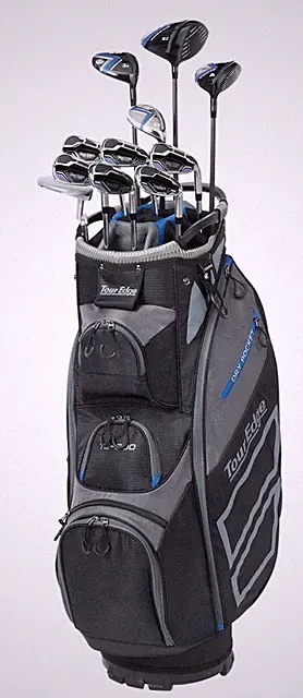 New Tour Edge Golf TE-300 Complete Set With Bag Graphite Regular Flex