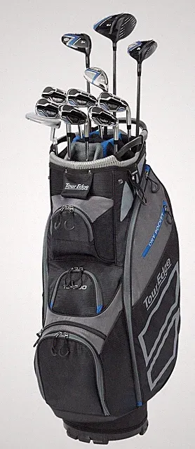 New Tour Edge Golf TE-300 Complete Set With Bag Graphite Regular Flex