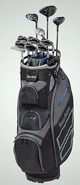 New Tour Edge Golf TE-300 Complete Set With Bag Uniflex