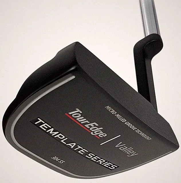 New Tour Edge Golf Template Series Black Valley Putter 34" [Lamkin Pistol]