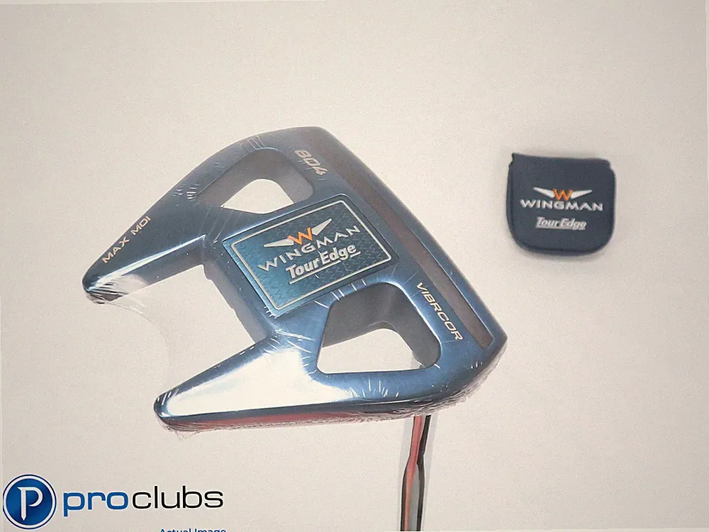 New Tour Edge Wingman 804 Single Bend 35" Putter w/Headcover 510090