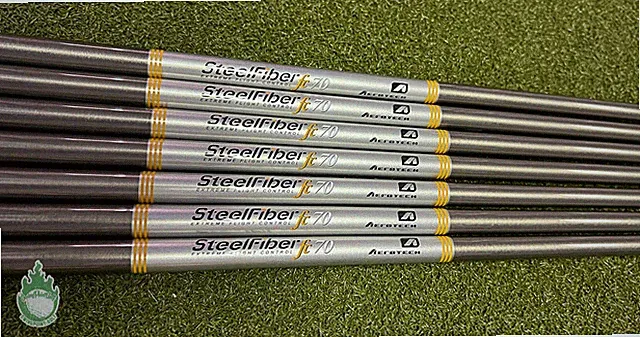 NEW UNCUT Aerotech SteelFiber fc70 4-PW Stiff Graphite Iron Set Shafts .370"
