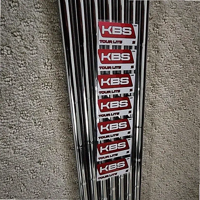 NEW Uncut KBS Tour Lite Steel Iron Shaft Stiff Flex 4-PW 7 Shafts .355 Taper Tip