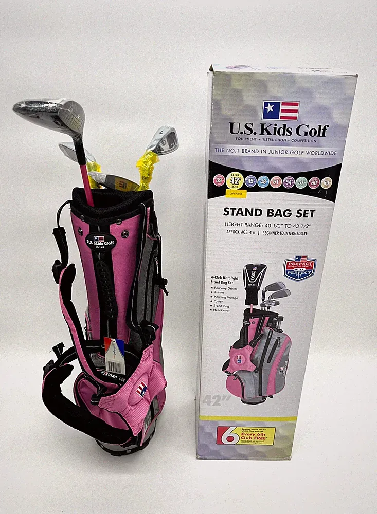 U.S. Kids Golf 4 Club+ Stand Bag Set