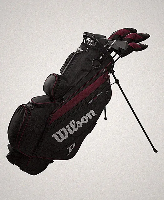 NEW Wilson Deep Red Tour Package set woods/hybrid /irons/putter/Stand Men RH