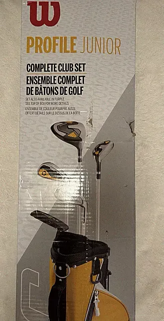 New Wilson Profile JGI JR Complete Golf Club Set Med Junior Age 8-11 Left Hand