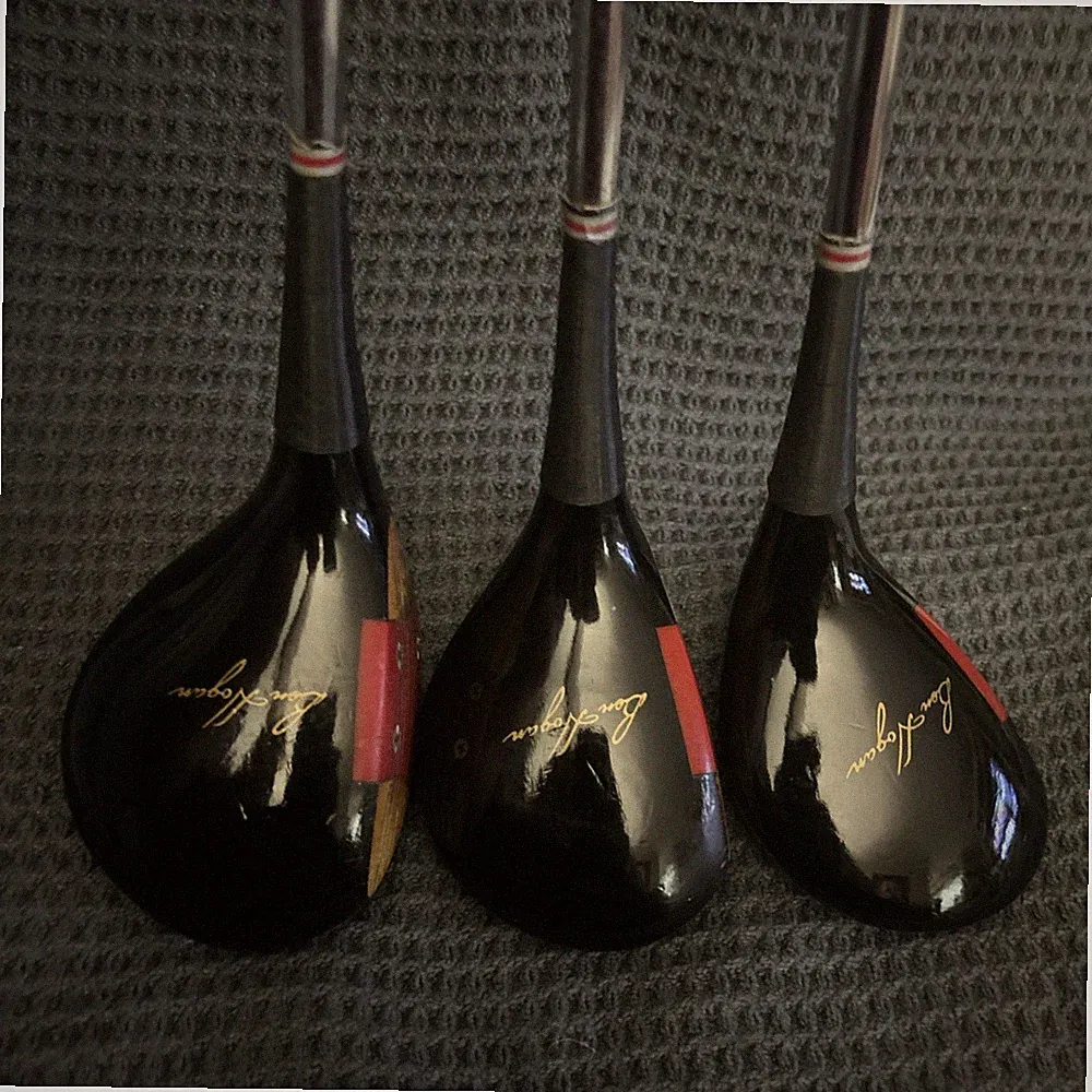 Nice Ben Hogan VINTAGE Speed Slot Woods Set, Driver 1, 3, 4 Woods Persimmon