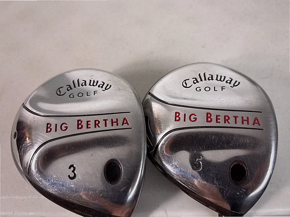 *NICE* Callaway Big Bertha 2004 Fairway 3 & 5 Woods Steel Uniflex (5877)