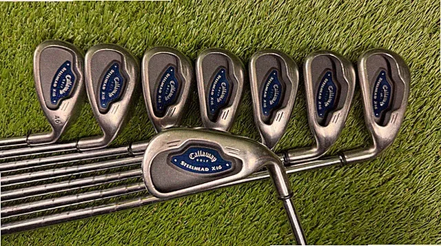 *Nice* Callaway Steelhead X-16 Iron Set 3-PW RH | Ultra Light Uniflex Steel