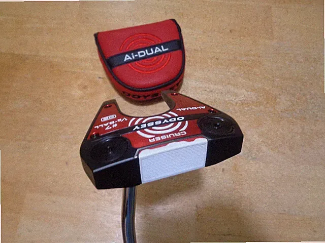Nice ODYSSEY Ai-Dual 1/2 Ball # 7 Cruiser Double Bend PUTTER 38" Putter