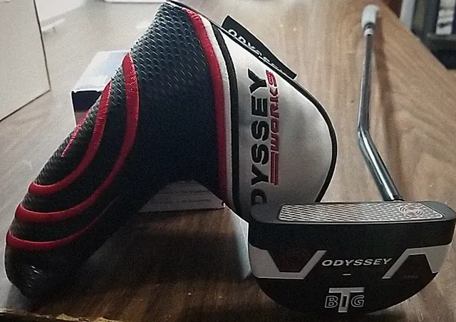 (Nice) Odyssey Works Big T Putter #5 Steel R Hand 35in 350G W/Factory Grip & HC