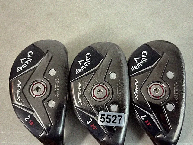 NICE Set Of 3 Callaway Apex 19 Hybrids 2 3 & 4 Catalyst 6.0 Graphite Stiff #5527
