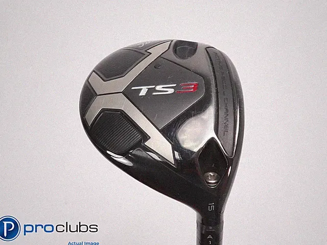 Nice! Titleist TS3 15* 3 Wood - HZRDUS Smoke Black 70g 6.0 Stiff Flex - 515605
