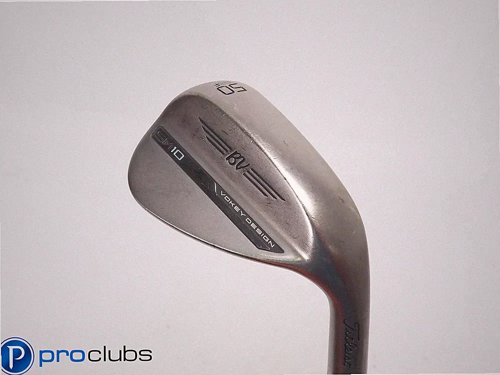 Nice Titleist Vokey SM10 (8)50* Wedge F-Grind - AMT Black S300 Stiff Flex 508368