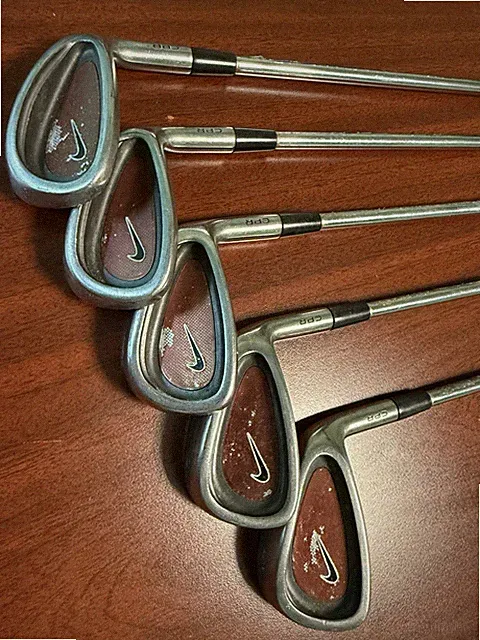Nike CPR Iron Set 5-9. Nike CPR Steel Shafts. Nike Grips. RH
