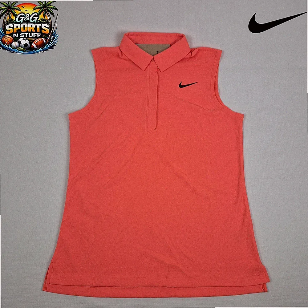 Nike Dri-Fit ADV Golf Polo Sleeveless Women's Size Medium-TALL FV0287-643 NWT