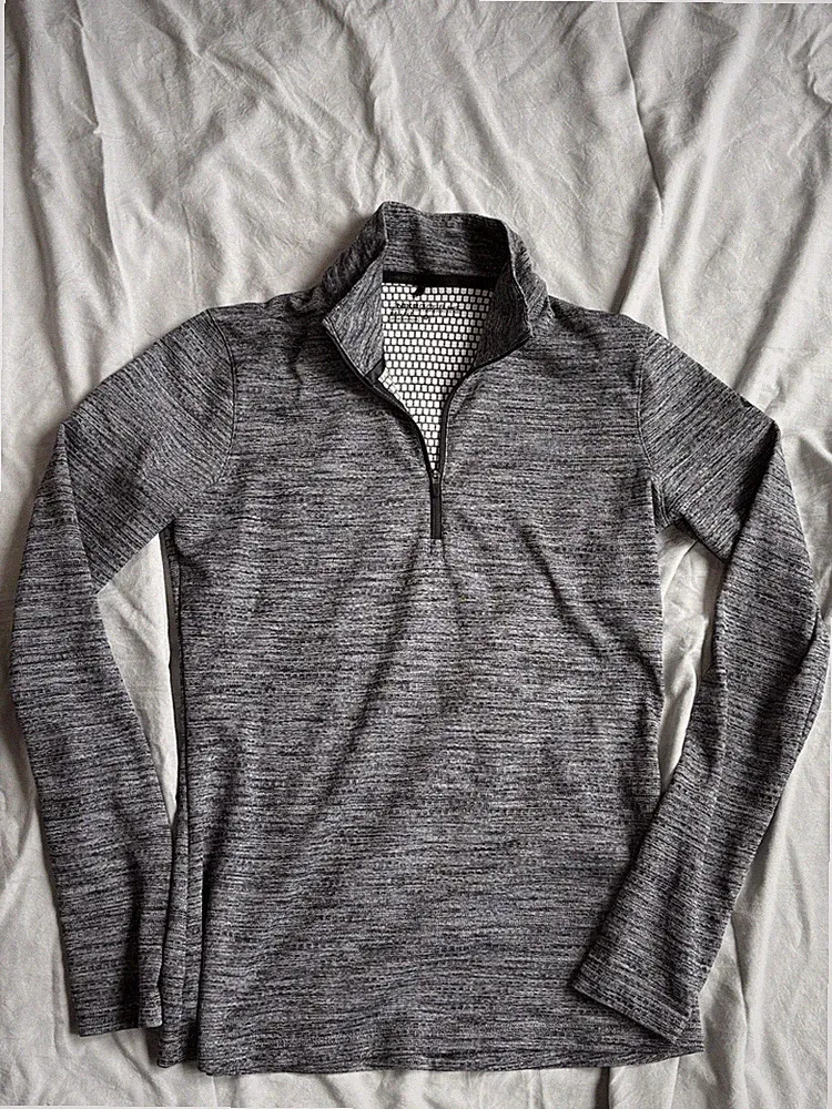 Nike Golf Dri Fit Lucky Azalea 1/2 Zip Pullover Gray Womens Medium M