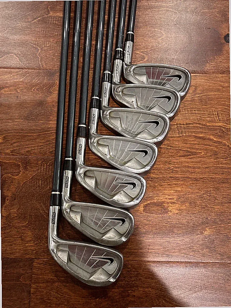 Nike Golf NDS Iron Set 3-9 / Uniflex NDS Steel Shafts / Original Nike Grips /RH