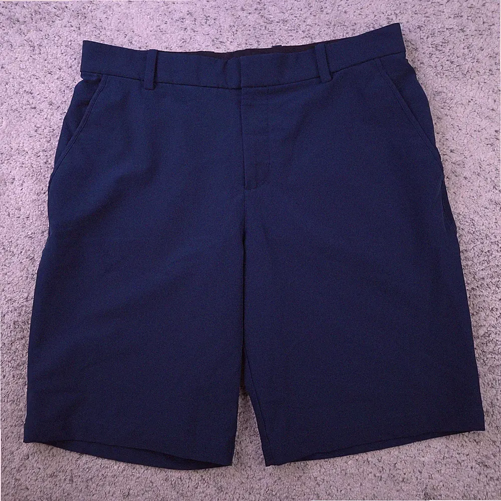 Nike Golf Shorts Mens 32 Medium Victory 10 Inseam Stretch Chino Stretch Navy