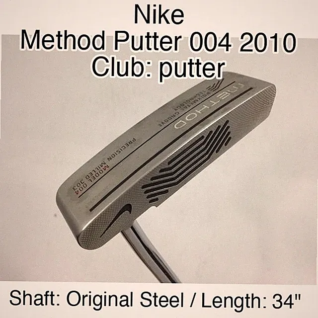 Nike Method Putter 004 2010 putter Putter 34" Original Steel Right-Handed