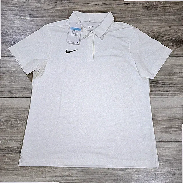 Nike Polo Women's Medium White Franchise Short Sleeve New