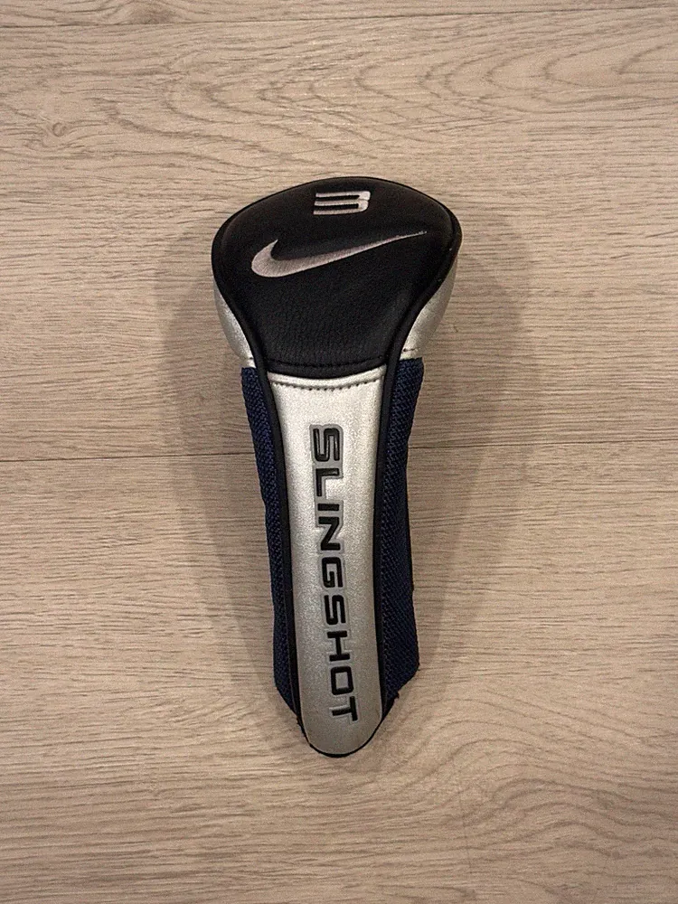 Nike Slingshot #3 Hybrid Golf Club Headcover Black Silver Blue Replacement Cover